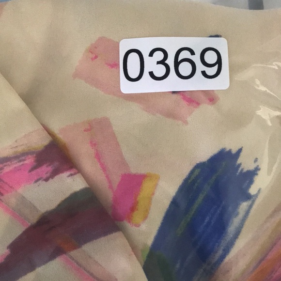 HD in Paris Top Womens 2 Silky Multicolor Anthropolgie Wrap Blouse Artsy Boho - Picture 10 of 10